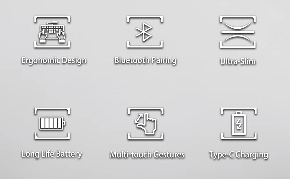 Zoof keyboard through bluetooth pairing and type-c charging