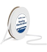 Elastic Band for Sewing 1/4 Inch Wide 10 Yards, Durable & Soft High Elasticity Stretch Elastic Ba...