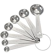 TILUCK Measuring Spoons Set, Heavy Duty Stainless Steel Measuring Spoons, Tablespoon Teaspoon for...