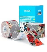 OK TAPE Patterned Kinesiology Tape, Elastic Physical Therapy Athletic Tape for Pain Relief & Musc...