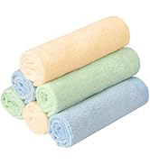 BESSLEE 6 Pack Baby Boy Washcloths Bulk for Newborn, Extra Soft Face Bath Towel for Toddler, Abso...