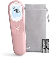 Greater Goods Digital Infrared Thermometer - Forehead Thermometer for Kids and Adults, Blush Pink