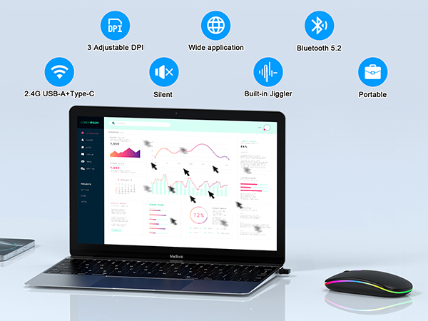 Wireless Mouse for MacBook Pro