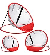 Jucoan 3 Pack Golf Chipping Net, 3 Sizes Pop Up Golf Target Practice Net for Indoor and Outdoor U...
