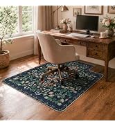 iCasso Office Chair Mat for Hardwood Floor, 36"X 48" Convex Black | Heavy Duty Under Desk Rug for...