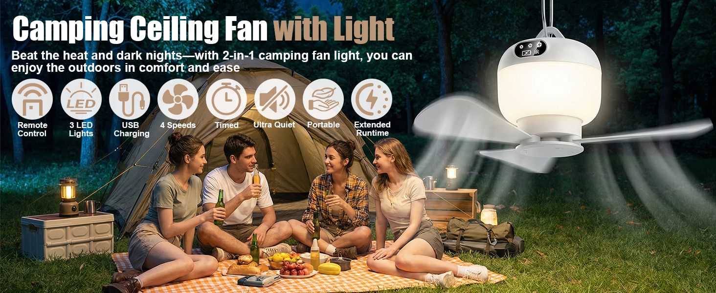 camping ceiling fan