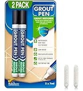 Grout Pen Black Tile Paint Marker: Waterproof Grout Paint, Tile Grout Colorant and Sealer Pen - N...