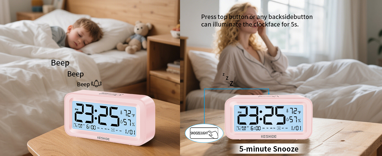 alarm clock battery powered