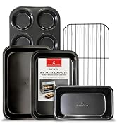Emeril Lagasse 5-Piece Air Fryer Baking Set – Air Fryer Oven Accessories with Large & Small Bakin...