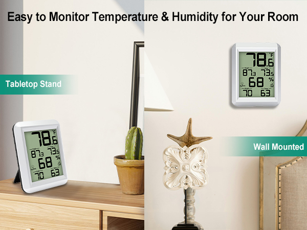 Digital Hygrometer Indoor Thermometer Humidity Meter