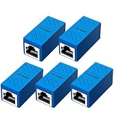 ZUZONG RJ45 Coupler Ethernet Extension Connector, Cat7 Cat6 Cat5e Ethernet Coupler Female to Fema...