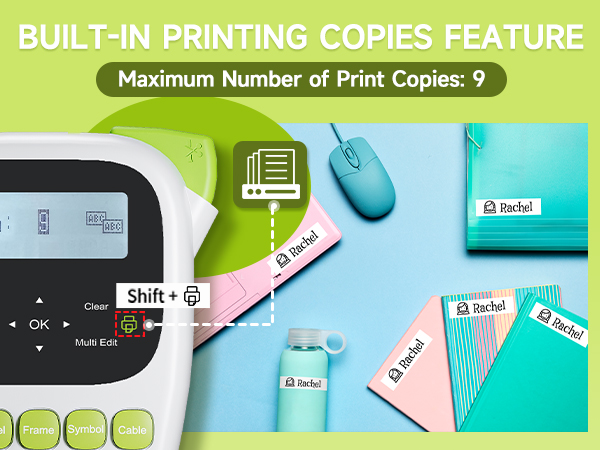 Vixic H1100 label makers best sellers with tape features copy up to print 9 same labels