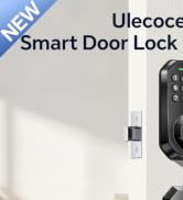 Ulecoce SL03 Keyless Entry Door Lock Set for Front Door, Matte Black | Keypad Deadbolt with App C...