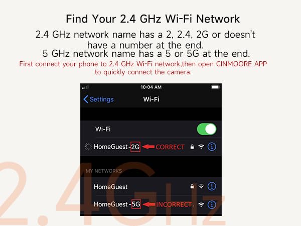 CINMOORE Security Camera Indoor, Pet Camera 360-Degree for Home Security with 2.4 GHz Wi-Fi Router