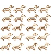 20 PCS Dachshund Shaped Paper Clips, Cute Small Paper Clips, Cute Paperclips Bookmarks, Holder, O...