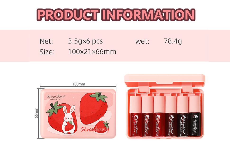 6PCS Lip Tint
