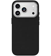 OtterBox iPhone 18/17 Pro Symmetry Series Cactus Leather - Noir Ash Black | Slim, Premium Cactus ...