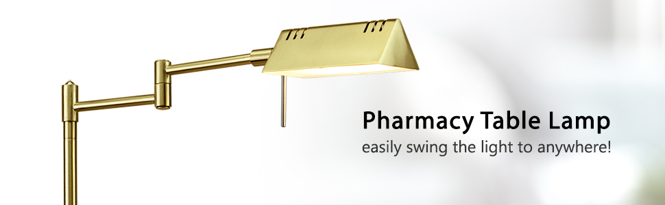 LED Pharmacy desk lamp minimalist side table lamp vintage stand lamp metal end table lighting
