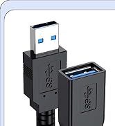 VoroDcip USB Extension Cable 3ft 2 Pack, USB 3.0 Extender Cord 5Gbps Data Transfer & Fast Chargin...