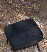 MOONCY 16-Inch Collapsible Stool, Portable Aluminum Alloy Pocket Chair with Shoulder Strap, Suppo...