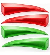 Aienxn 4PCS (Red & Green) Window Curved Dent Repair Tools Plastic Paintless Dent Removal Tool for...