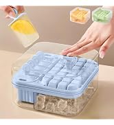 2 in 1 Popsicle & Mini Ice Cube Trays For Freezer Pop Maker Molds Lid & Bin | 5 Ice Pop Popsicles...