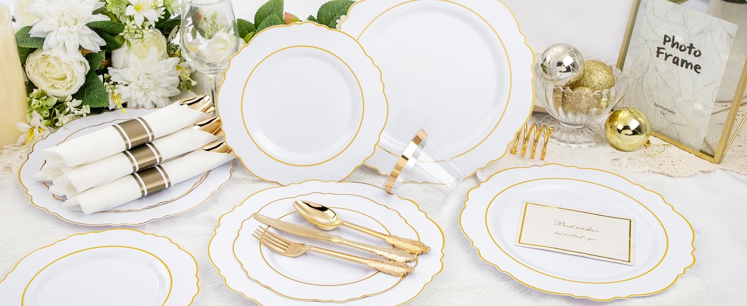Gold Plastic Plates