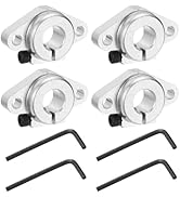 uxcell 4pcs SHF12 Aluminum Linear Rod Rail Shaft Support for 12mm Diameter Shaft, Linear Motion R...