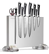 Nanbone Magnetic Knife Block Without Knives, Stainless Steel Magnetic Knife Holder Stand with Str...