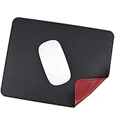 YXLILI Mouse Pad, Dual-Sided PU Leather Mouse Mat, Waterproof Ultra Smooth Mousepads with Stitche...