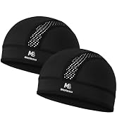 MELASA Skull Cap Lightweight Beanie, Breathable Cycling Cap, Sweat Wicking Motorcycle Helmet Hard...