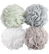 Bath Sponge Shower Loofahs 60g Mesh Pouf Bath Scrunchies Body Wash Puff Shower Puff - Pack of 4