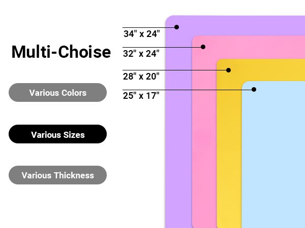 various sizes