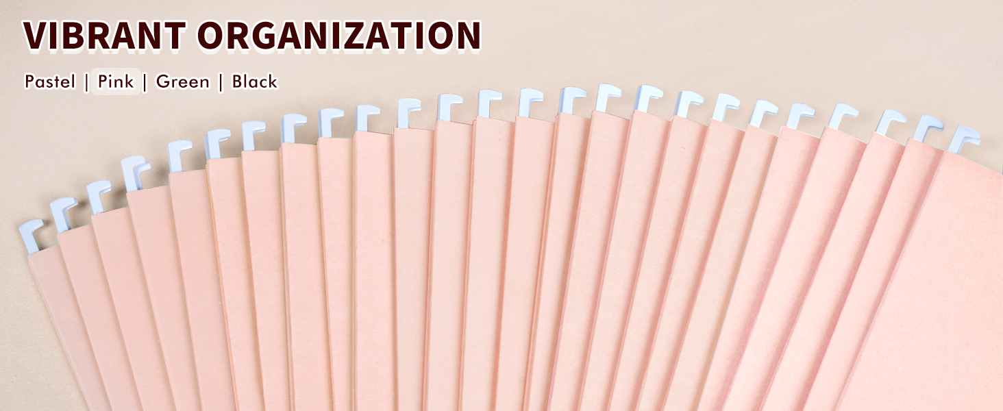 pink hanging file folders