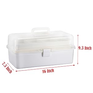 3 Layer Clear Plastic Dividing Storage Box