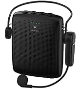 WinBridge Voice Amplifier with Bluetooth, Portable Speaker and Microphone Set, Wireless Mic Heads...