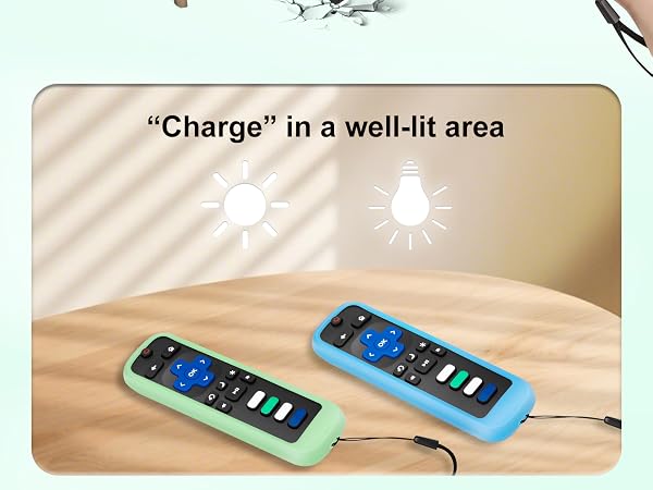 roku remote cover glow in the dark