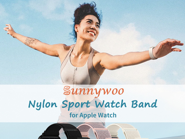 Sunnywoo Nylon Sport Watch Band for Apple Watch
