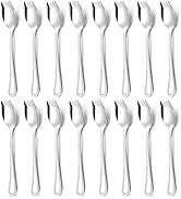 Hunnycook Sporks - 16-Pack Metal Spork Set, 7.1 Inch Stainless Steel Sporks for Pasta, Soup, Dess...