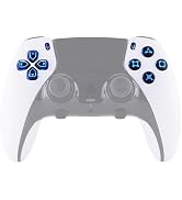 eXtremeRate Multi-Colors Luminated D-pad Action Create Option Face Buttons for PS5 Edge Controlle...