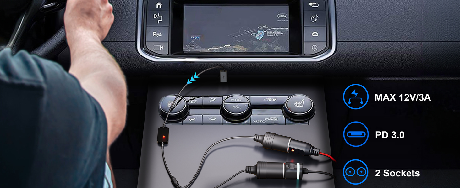 usb c to cigarette lighter adapter