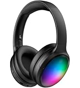 ONITOON Bluetooth Headphone with Cool RGB Light, Foldable Lightweight Wireless Over Ear Headphone...