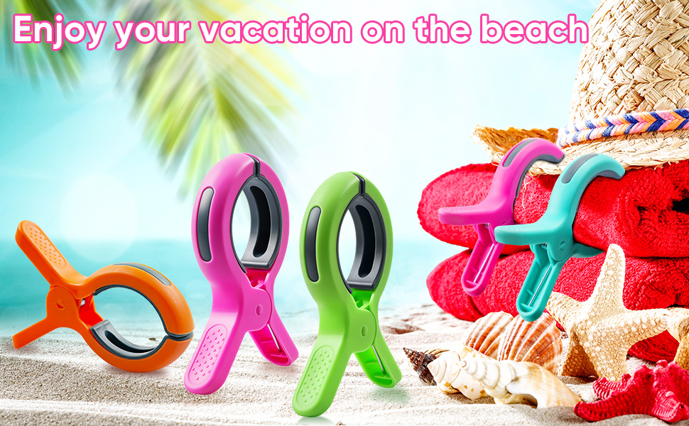 beach towel clips