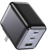 MOKiN 70W 3-Port Fast Charger USB C, Phone/Laptop Charger, Ultra Compact Smart Display Touch Scre...
