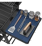 Silicone Griddle Tools Mat for Blackstone - Large Silicone Spatula Mat with Drip Pad - Griddle Ma...
