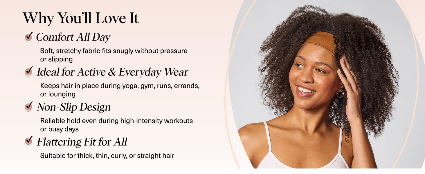 Kitsch Wide Headbands for Women for Workout, Yoga, Gym,Running, Exercise Stretchy Head Bands Sedona
