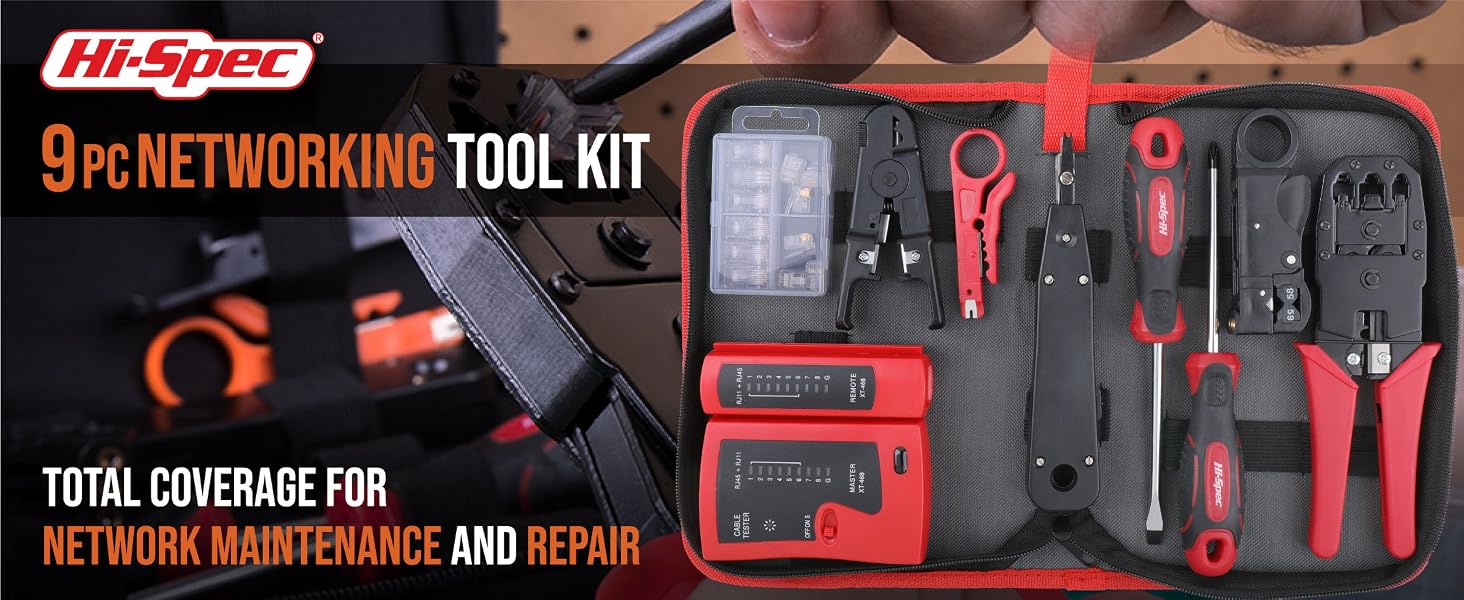 Network Repair Cable Tool Kit for rj45 Cat5 Cat5e Cat6 Connectors