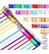 45 Roll Curling Ribbon for Gift Wrapping Shiny Ribbons Metallic Balloon Ribbon for Crafts Bows Pr...