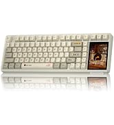 Aula L99 Wireless Mechanical Gaming Creamy Keyboard with Smart Touch Screen | Tri-Mode Hot Swappa...
