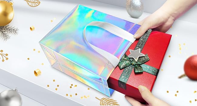 A gift bag that holds a gift box